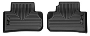 Audi SQ5 Floor Mats - Rear - Husky Liners - X-Act Contour - Black - `18-`24 Audi SQ5 Floor Mats - Rear - Husky Liners - X-Act Contour - Black - `18-`24